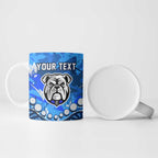 Personalized Canterbury-Bankstown Bulldogs Ceramic Mug Aboriginal Pattern with Graffiti Style Design