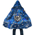 Personalized Canterbury-Bankstown Bulldogs Cloak Aboriginal Pattern with Graffiti Style Design