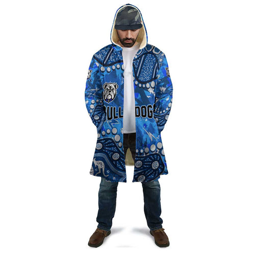 Personalized Canterbury-Bankstown Bulldogs Cloak Aboriginal Pattern with Graffiti Style Design