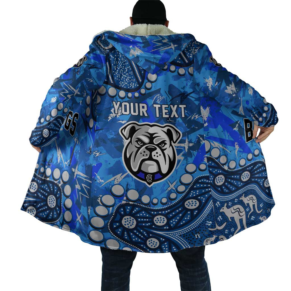 Personalized Canterbury-Bankstown Bulldogs Cloak Aboriginal Pattern with Graffiti Style Design