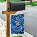 Personalized Canterbury-Bankstown Bulldogs Garden Flag Aboriginal Pattern with Graffiti Style Design