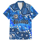 Personalized Canterbury-Bankstown Bulldogs Hawaiian Shirt Aboriginal Pattern with Graffiti Style Design