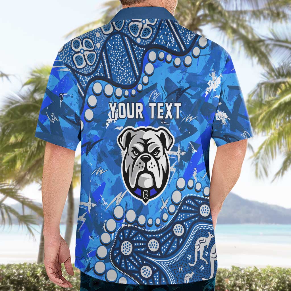 Personalized Canterbury-Bankstown Bulldogs Hawaiian Shirt Aboriginal Pattern with Graffiti Style Design