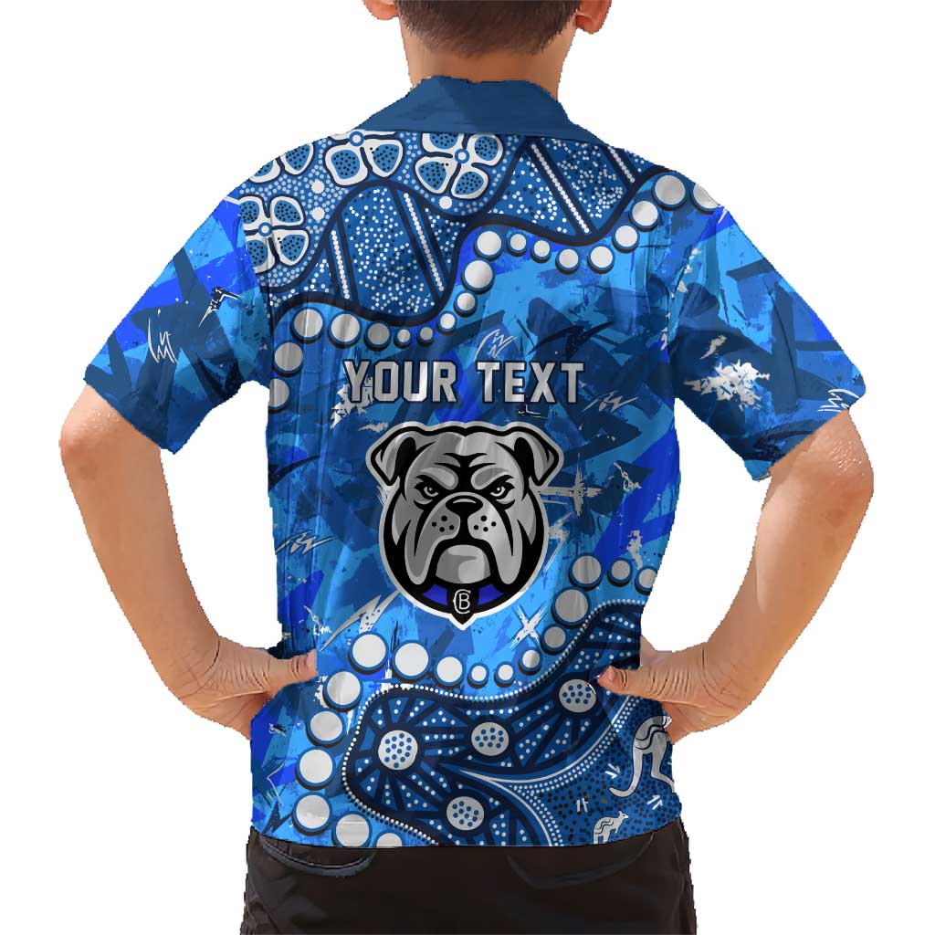 Personalized Canterbury-Bankstown Bulldogs Hawaiian Shirt Aboriginal Pattern with Graffiti Style Design