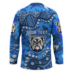 Personalized Canterbury-Bankstown Bulldogs Hockey Jersey Aboriginal Pattern with Graffiti Style Design