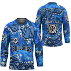 Personalized Canterbury-Bankstown Bulldogs Hockey Jersey Aboriginal Pattern with Graffiti Style Design