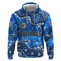 Personalized Canterbury-Bankstown Bulldogs Hoodie Aboriginal Pattern with Graffiti Style Design