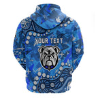 Personalized Canterbury-Bankstown Bulldogs Hoodie Aboriginal Pattern with Graffiti Style Design