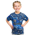 Personalized Canterbury-Bankstown Bulldogs Kid T Shirt Aboriginal Pattern with Graffiti Style Design