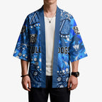 Personalized Canterbury-Bankstown Bulldogs Kimono Aboriginal Pattern with Graffiti Style Design