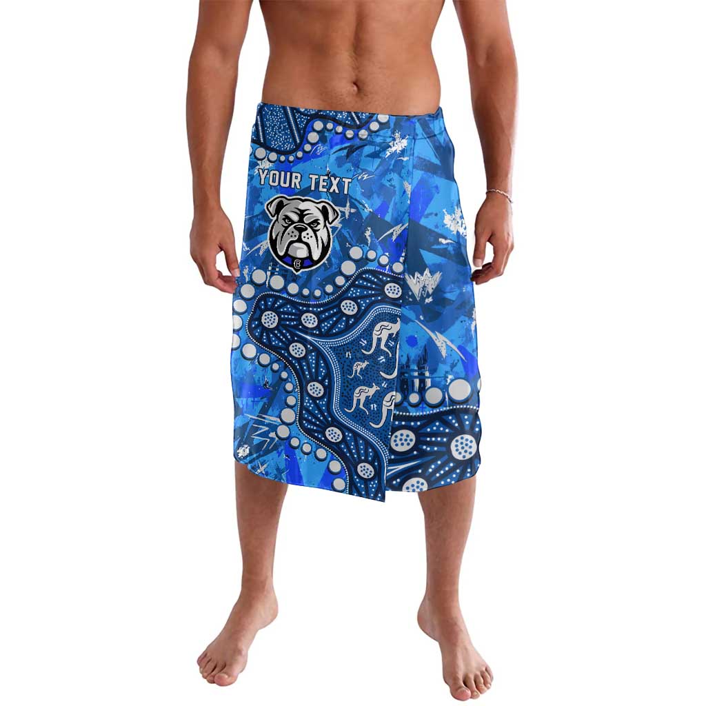 Personalized Canterbury-Bankstown Bulldogs Lavalava Aboriginal Pattern with Graffiti Style Design