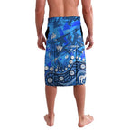 Personalized Canterbury-Bankstown Bulldogs Lavalava Aboriginal Pattern with Graffiti Style Design