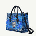 Personalized Canterbury-Bankstown Bulldogs Leather Bag Aboriginal Pattern with Graffiti Style Design