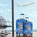 Personalized Canterbury-Bankstown Bulldogs Luggage Cover Aboriginal Pattern with Graffiti Style Design