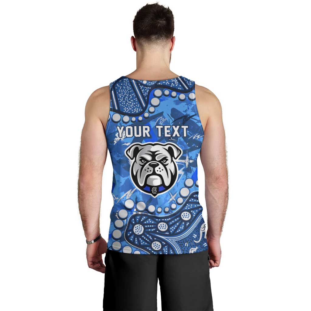 Personalized Canterbury-Bankstown Bulldogs Men Tank Top Aboriginal Pattern with Graffiti Style Design