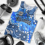 Personalized Canterbury-Bankstown Bulldogs Men Tank Top Aboriginal Pattern with Graffiti Style Design