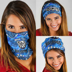 Personalized Canterbury-Bankstown Bulldogs Neck Gaiter Aboriginal Pattern with Graffiti Style Design