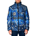Personalized Canterbury-Bankstown Bulldogs Padded Jacket Aboriginal Pattern with Graffiti Style Design