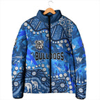 Personalized Canterbury-Bankstown Bulldogs Padded Jacket Aboriginal Pattern with Graffiti Style Design