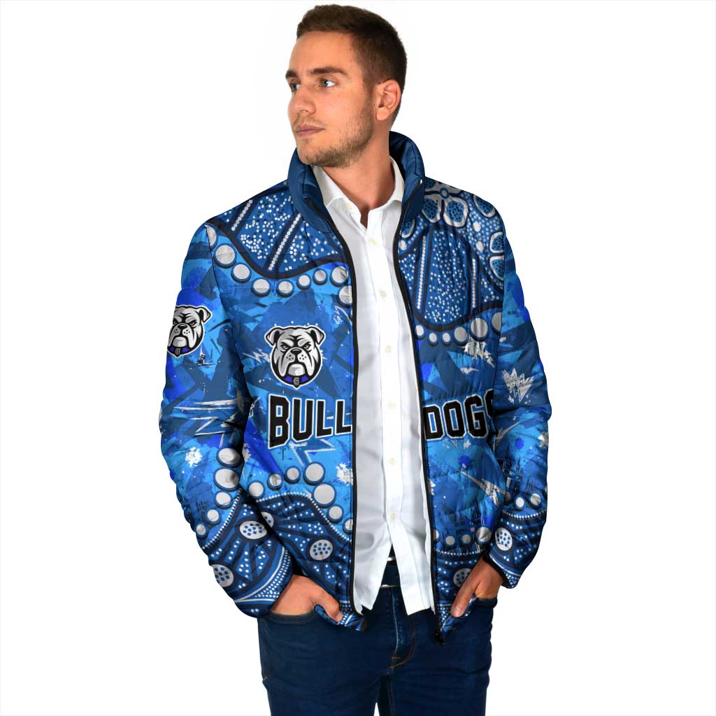Personalized Canterbury-Bankstown Bulldogs Padded Jacket Aboriginal Pattern with Graffiti Style Design