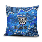 Personalized Canterbury-Bankstown Bulldogs Pillow Cover Aboriginal Pattern with Graffiti Style Design