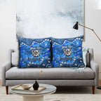 Personalized Canterbury-Bankstown Bulldogs Pillow Cover Aboriginal Pattern with Graffiti Style Design