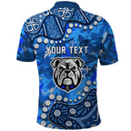Personalized Canterbury-Bankstown Bulldogs Polo Shirt Aboriginal Pattern with Graffiti Style Design
