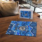 Personalized Canterbury-Bankstown Bulldogs Puzzle Aboriginal Pattern with Graffiti Style Design