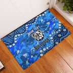 Personalized Canterbury-Bankstown Bulldogs Rubber Doormat Aboriginal Pattern with Graffiti Style Design