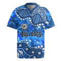 Personalized Canterbury-Bankstown Bulldogs Rugby Jersey Aboriginal Pattern with Graffiti Style Design