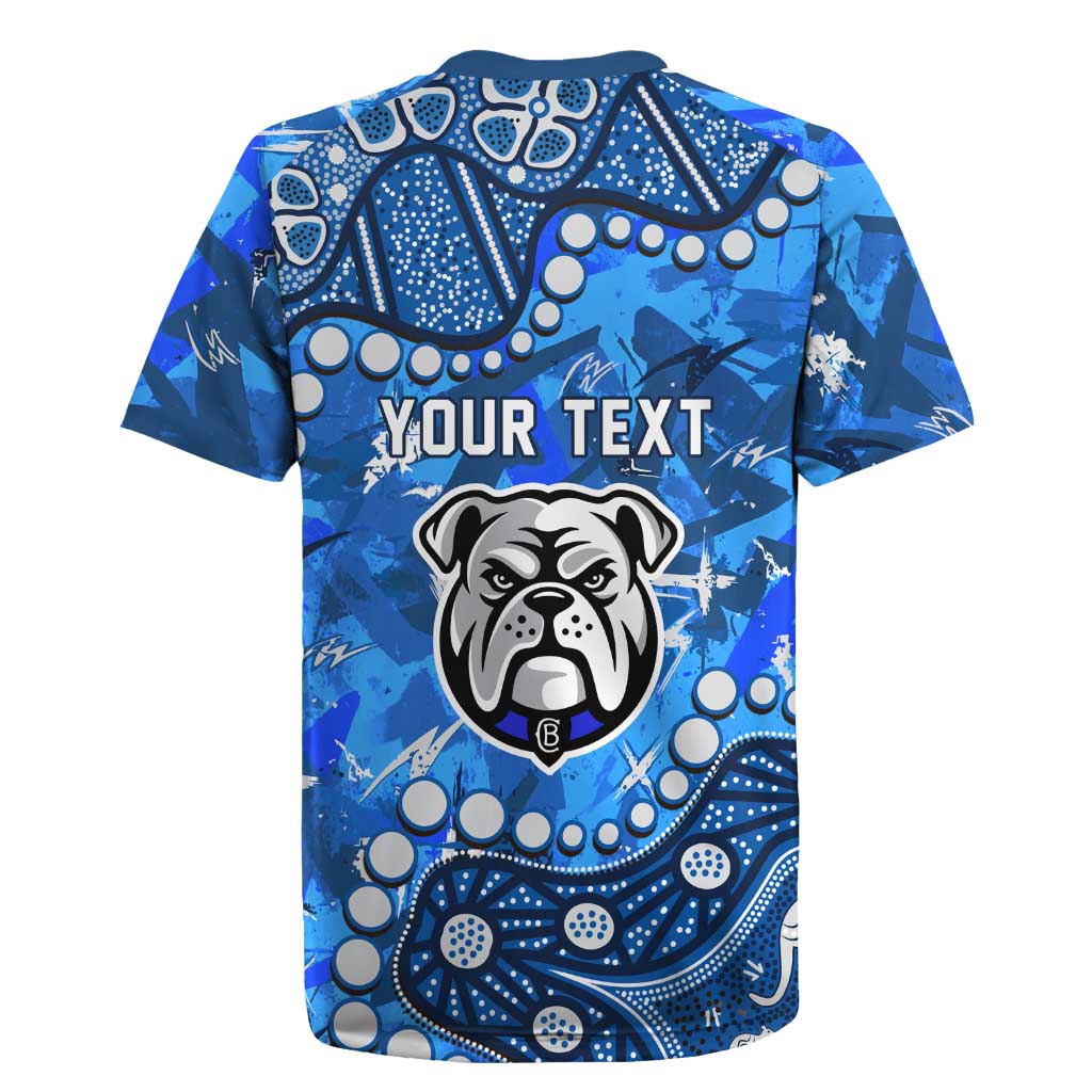 Personalized Canterbury-Bankstown Bulldogs Rugby Jersey Aboriginal Pattern with Graffiti Style Design