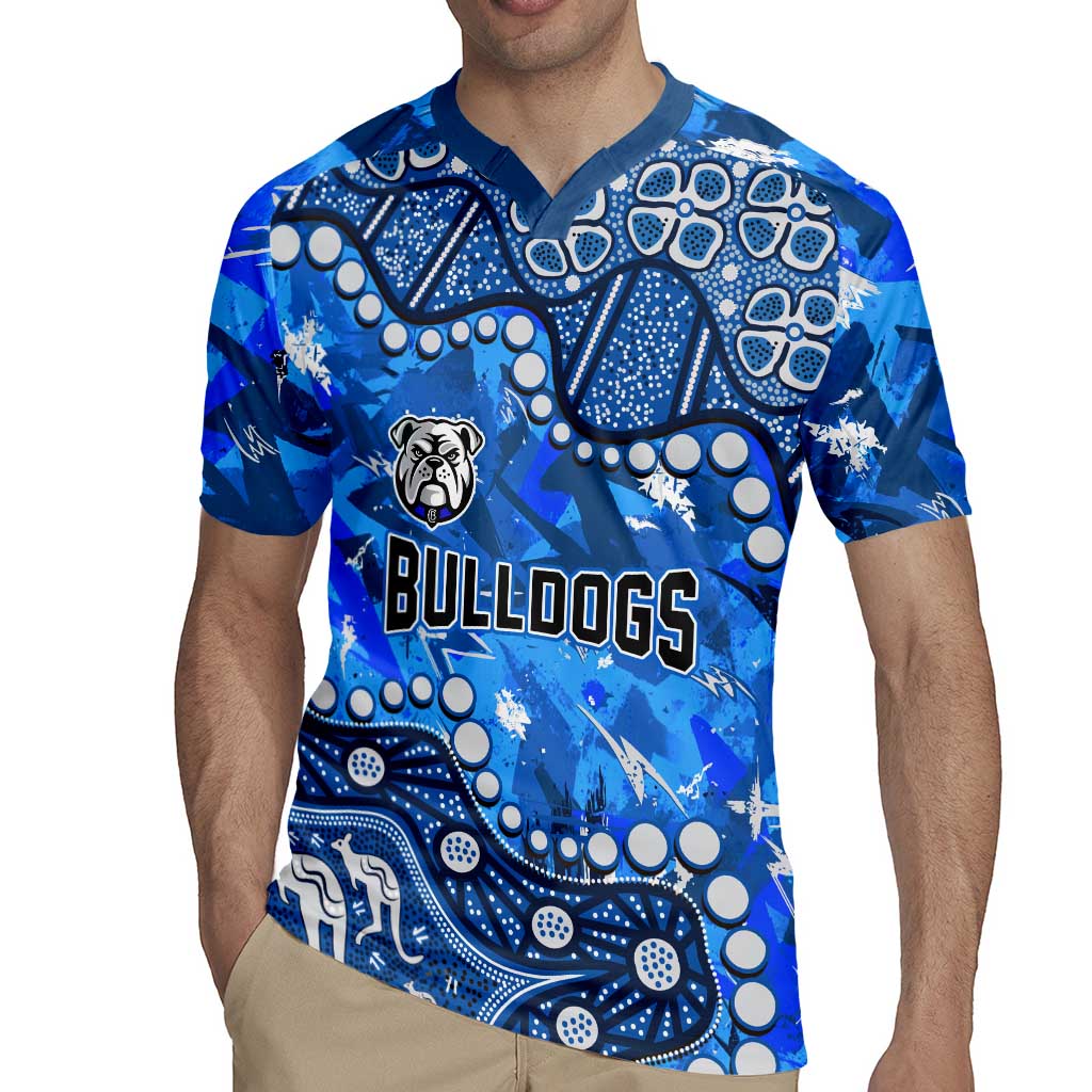 Personalized Canterbury-Bankstown Bulldogs Rugby Jersey Aboriginal Pattern with Graffiti Style Design