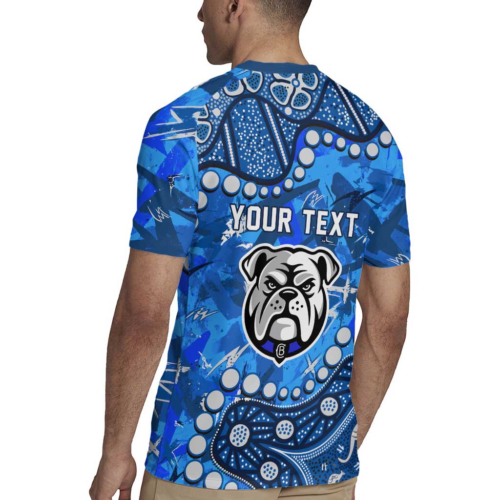 Personalized Canterbury-Bankstown Bulldogs Rugby Jersey Aboriginal Pattern with Graffiti Style Design