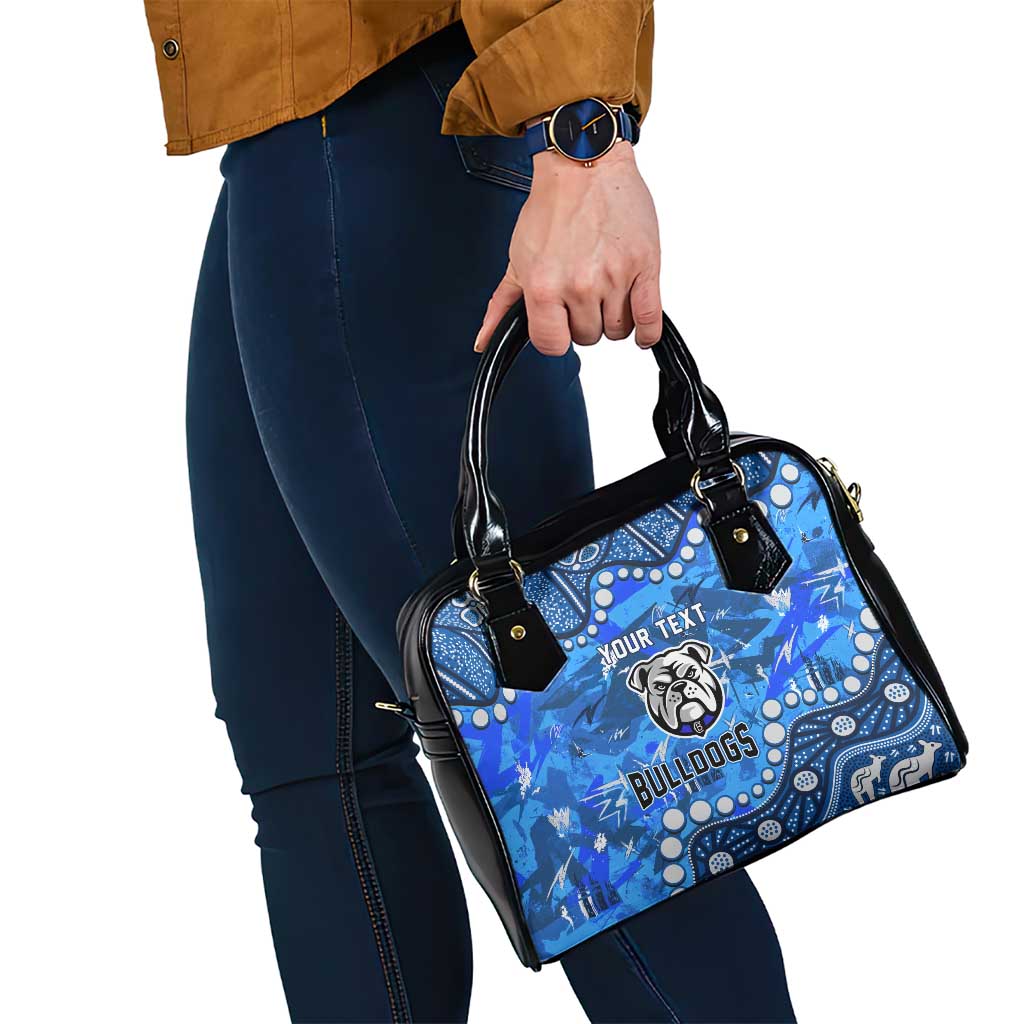 Personalized Canterbury-Bankstown Bulldogs Shoulder Handbag Aboriginal Pattern with Graffiti Style Design