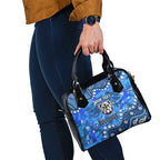 Personalized Canterbury-Bankstown Bulldogs Shoulder Handbag Aboriginal Pattern with Graffiti Style Design