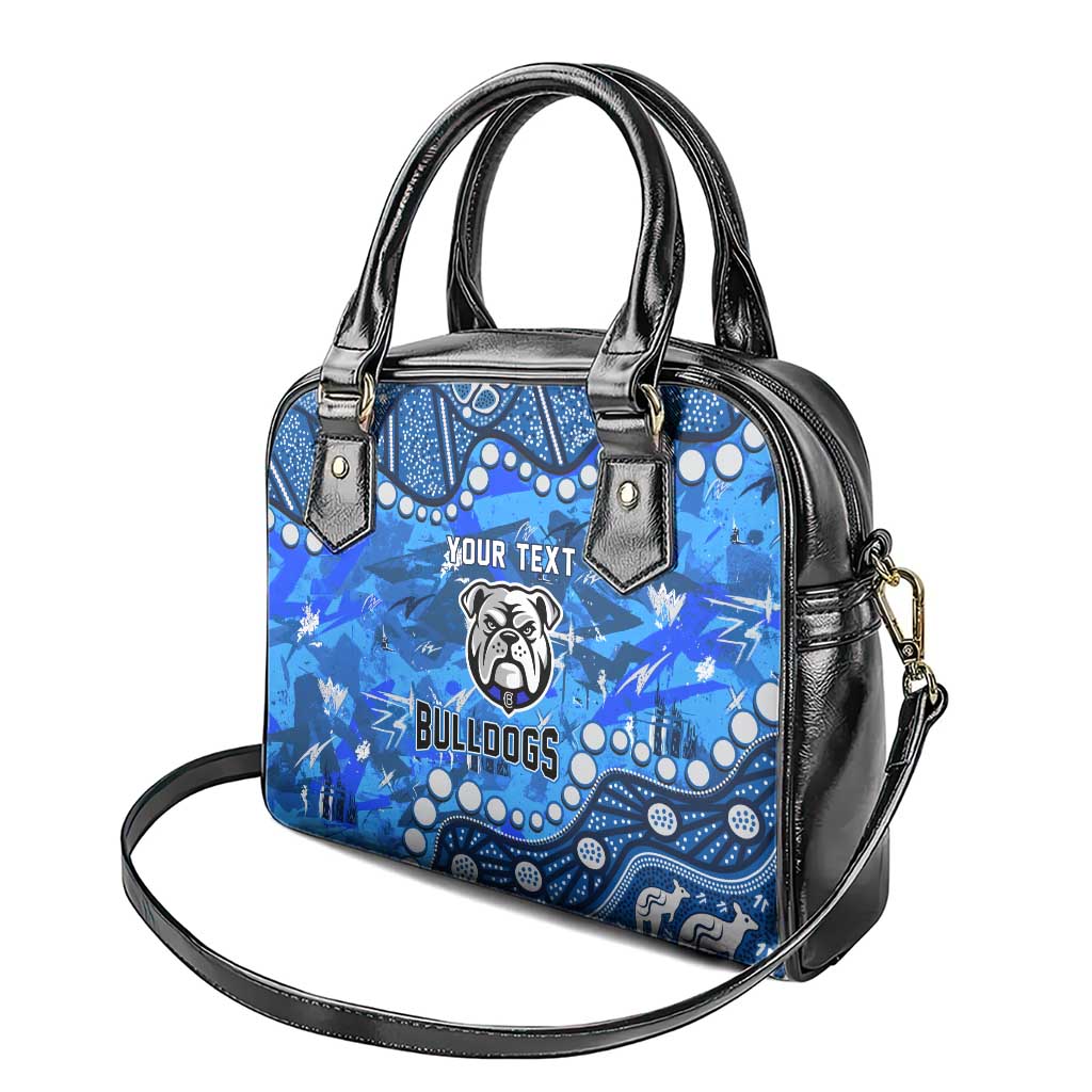 Personalized Canterbury-Bankstown Bulldogs Shoulder Handbag Aboriginal Pattern with Graffiti Style Design