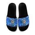 Personalized Canterbury-Bankstown Bulldogs Slide Sandals Aboriginal Pattern with Graffiti Style Design
