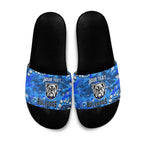Personalized Canterbury-Bankstown Bulldogs Slide Sandals Aboriginal Pattern with Graffiti Style Design
