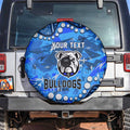 Personalized Canterbury-Bankstown Bulldogs Spare Tire Cover Aboriginal Pattern with Graffiti Style Design