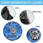 Personalized Canterbury-Bankstown Bulldogs Spare Tire Cover Aboriginal Pattern with Graffiti Style Design