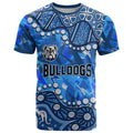 Personalized Canterbury-Bankstown Bulldogs T Shirt Aboriginal Pattern with Graffiti Style Design