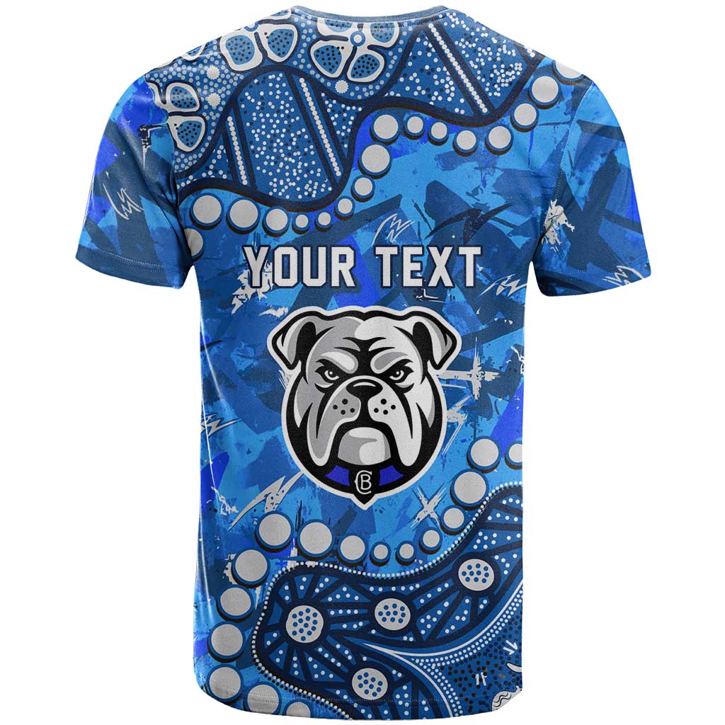 Personalized Canterbury-Bankstown Bulldogs T Shirt Aboriginal Pattern with Graffiti Style Design