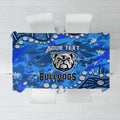 Personalized Canterbury-Bankstown Bulldogs Tablecloth Aboriginal Pattern with Graffiti Style Design