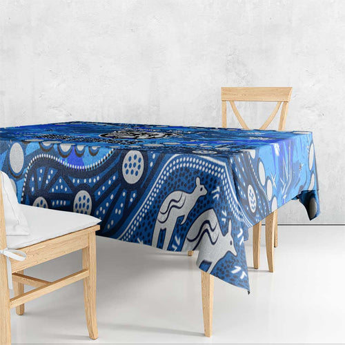 Personalized Canterbury-Bankstown Bulldogs Tablecloth Aboriginal Pattern with Graffiti Style Design