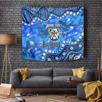 Personalized Canterbury-Bankstown Bulldogs Tapestry Aboriginal Pattern with Graffiti Style Design