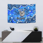 Personalized Canterbury-Bankstown Bulldogs Tapestry Aboriginal Pattern with Graffiti Style Design