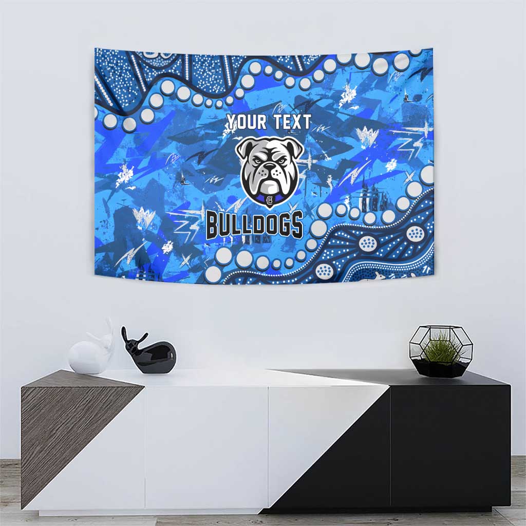 Personalized Canterbury-Bankstown Bulldogs Tapestry Aboriginal Pattern with Graffiti Style Design