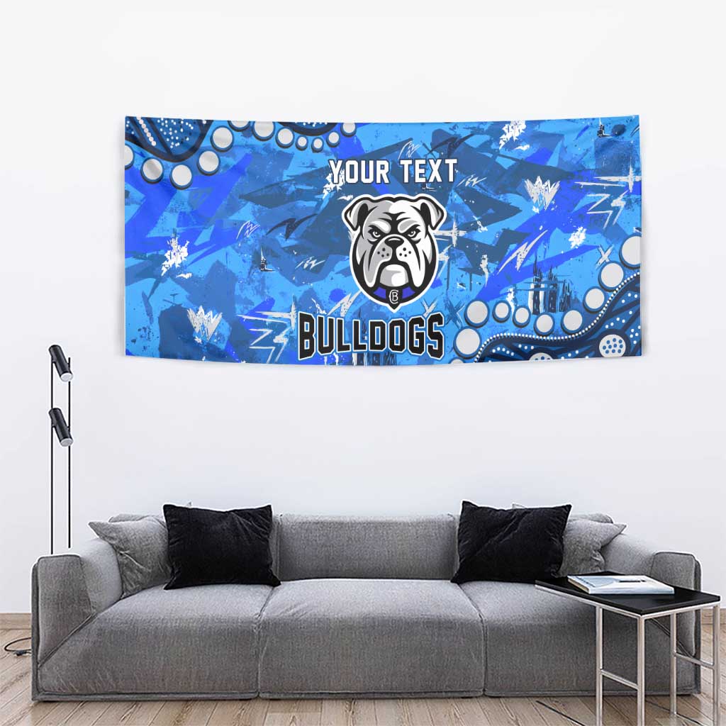 Personalized Canterbury-Bankstown Bulldogs Tapestry Aboriginal Pattern with Graffiti Style Design