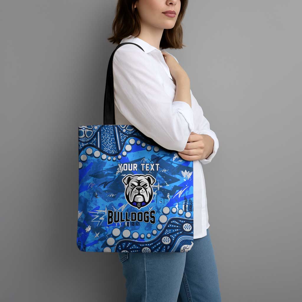 Personalized Canterbury-Bankstown Bulldogs Tote Bag Aboriginal Pattern with Graffiti Style Design