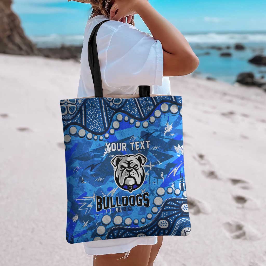 Personalized Canterbury-Bankstown Bulldogs Tote Bag Aboriginal Pattern with Graffiti Style Design